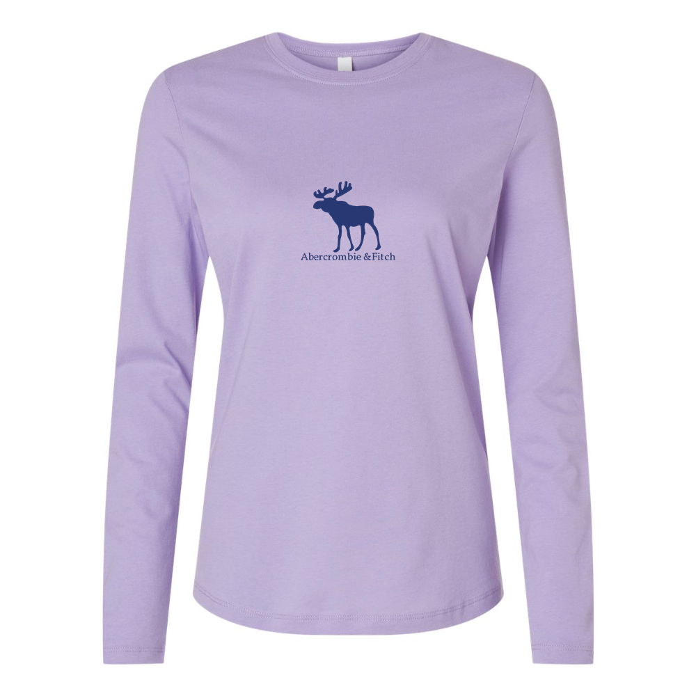 BELLA CANVAS Women’s Abercrombie & Fitch Moose Logo Jersey Long Sleeve Tee