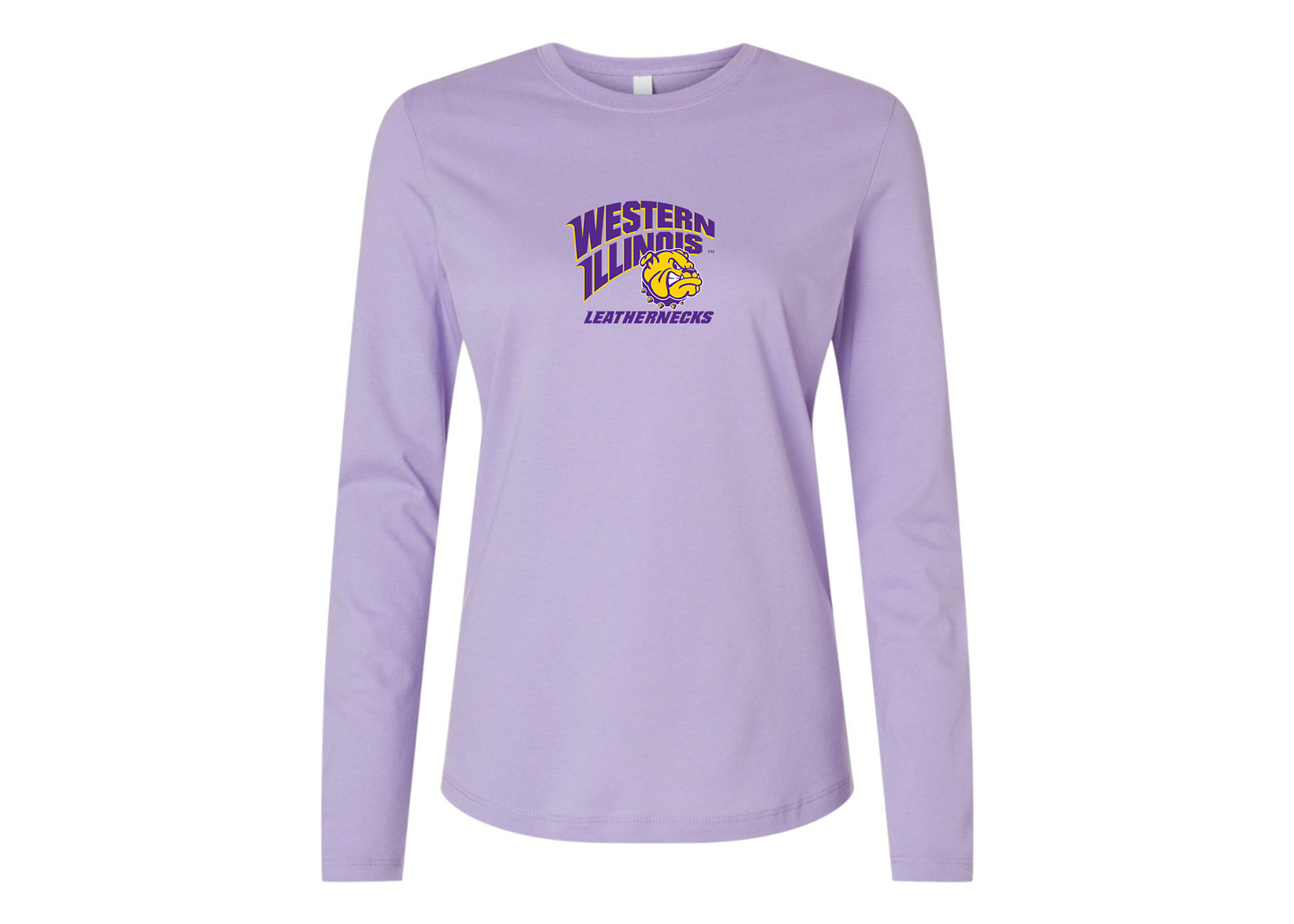 BELLA CANVAS Women’s Western Illinois Leathernecks Jersey Long Sleeve Tee