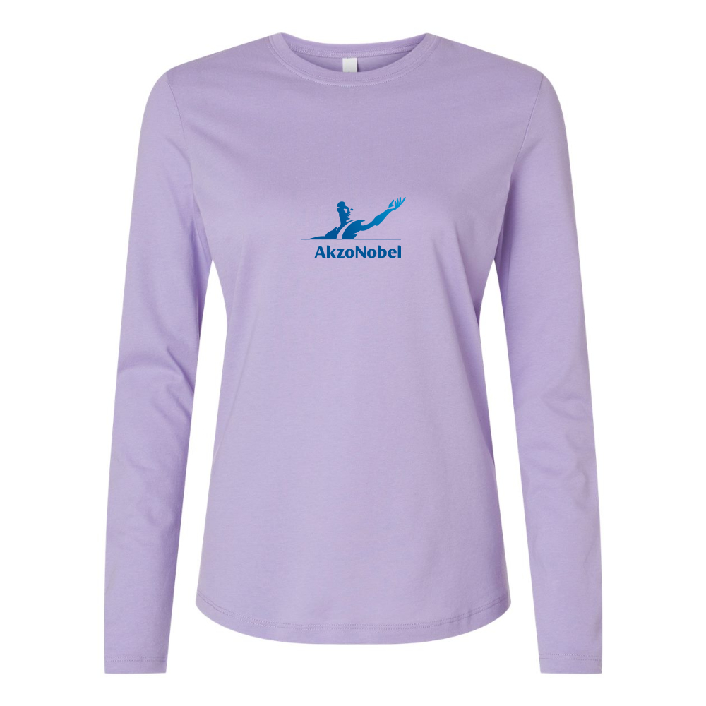 BELLA CANVAS Women’s AkzoNobel Logo Jersey Long Sleeve Tee