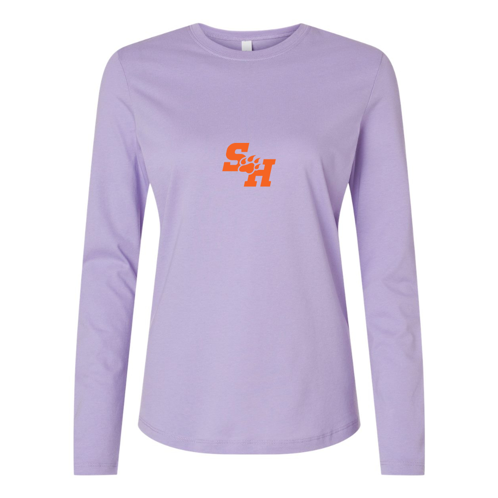 BELLA CANVAS Women’s Sam Houston State Bearkats Logo Jersey Long Sleeve Tee