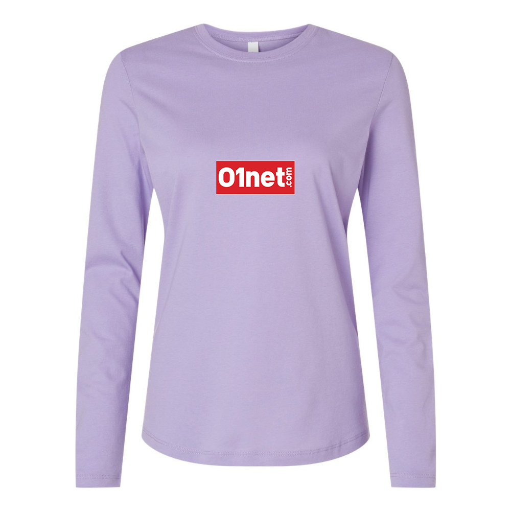 BELLA CANVAS Women’s 01net Logo Jersey Long Sleeve Tee