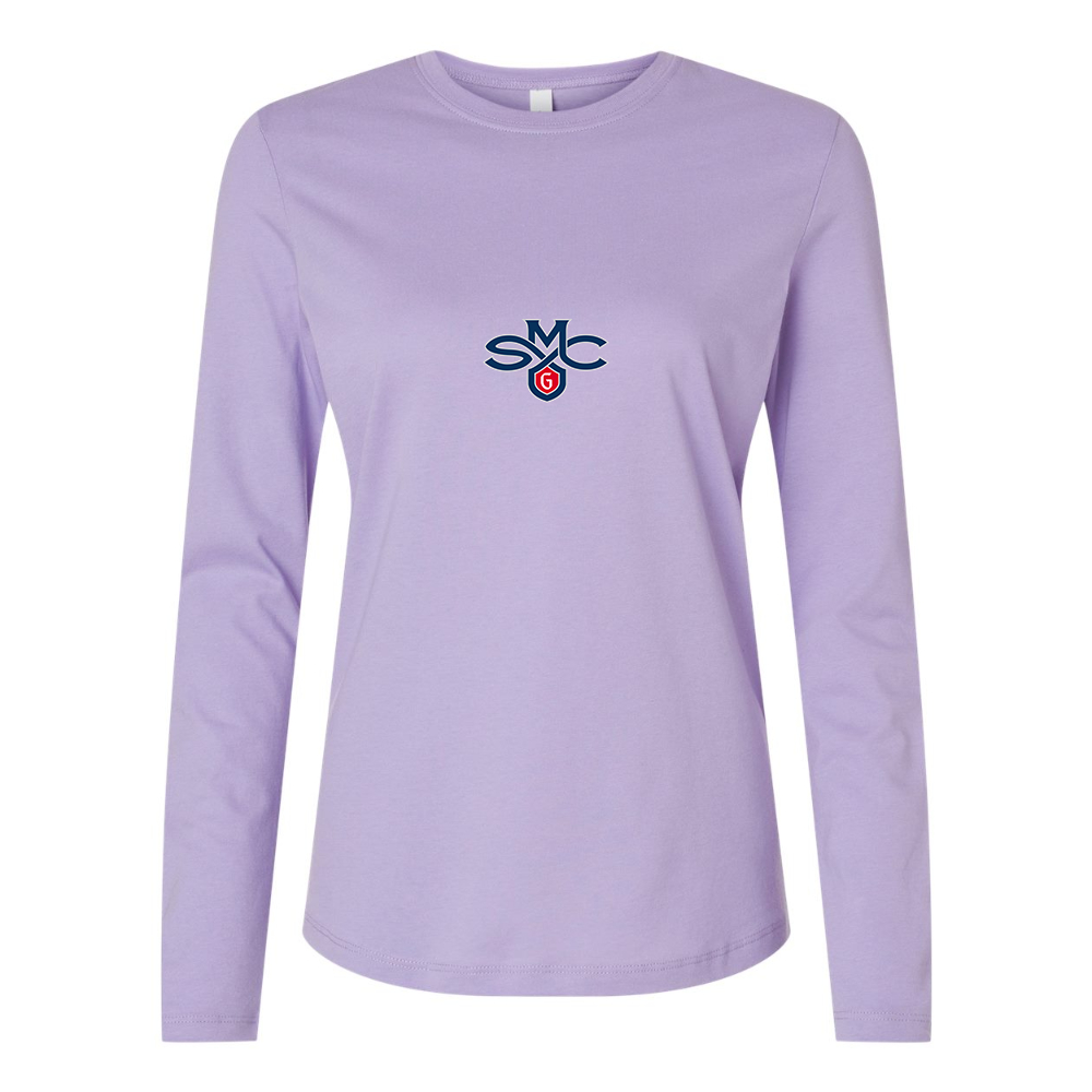 BELLA CANVAS Women’s Saint Marys Gaels Logo Jersey Long Sleeve Tee
