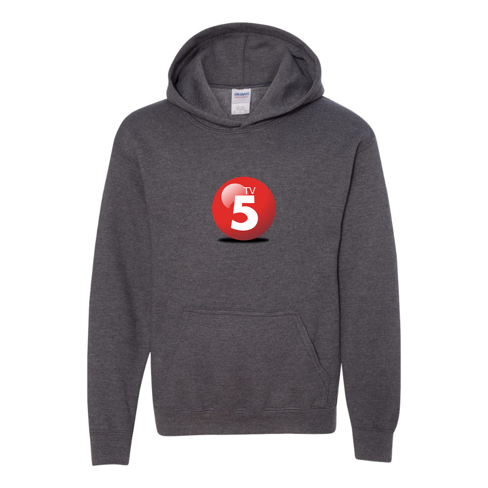 Youth ABC TV5 Logo Gildan Heavy Blend  Hooded Sweatshirt