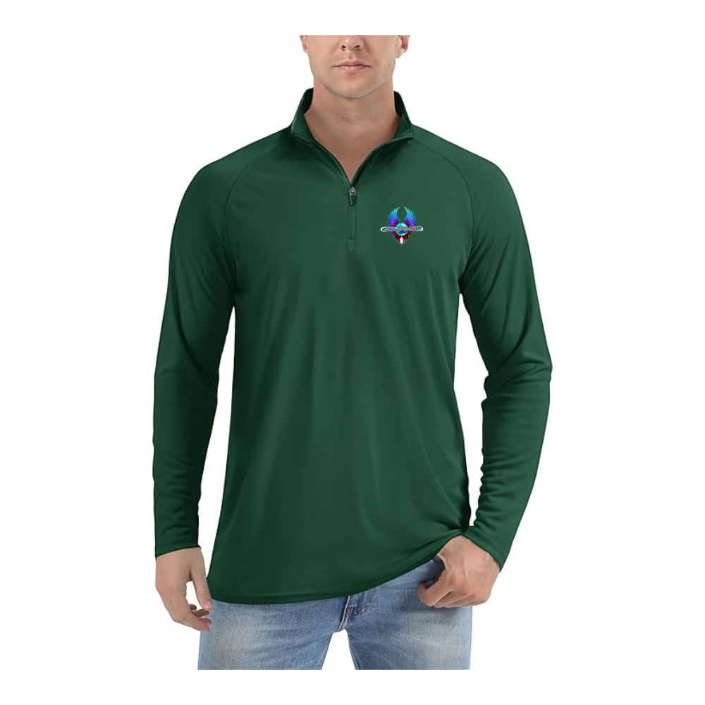 Men's Journey Logo Lightweight Quarter-Zip Athletic Shirt Long Sleeve Performance Wear