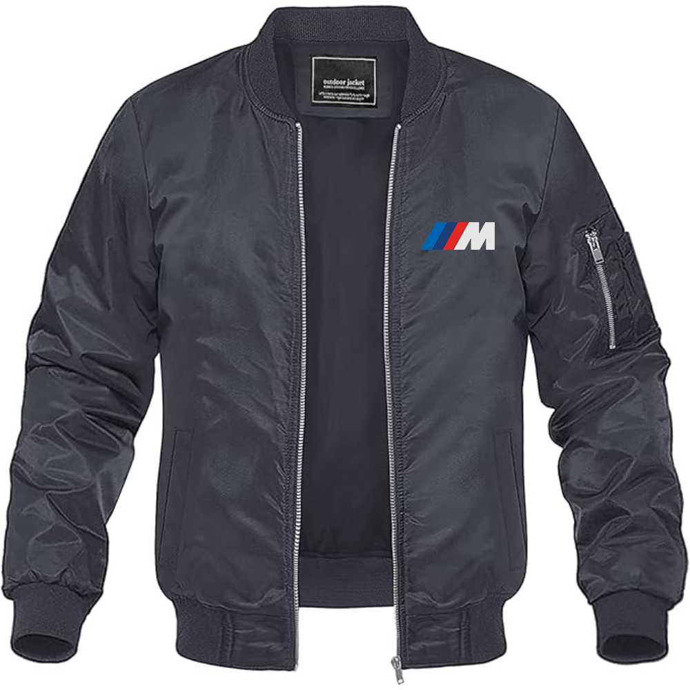 BMW M Logo Lightweight Bomber Jacket Windbreaker Softshell Varsity Jacket Coat