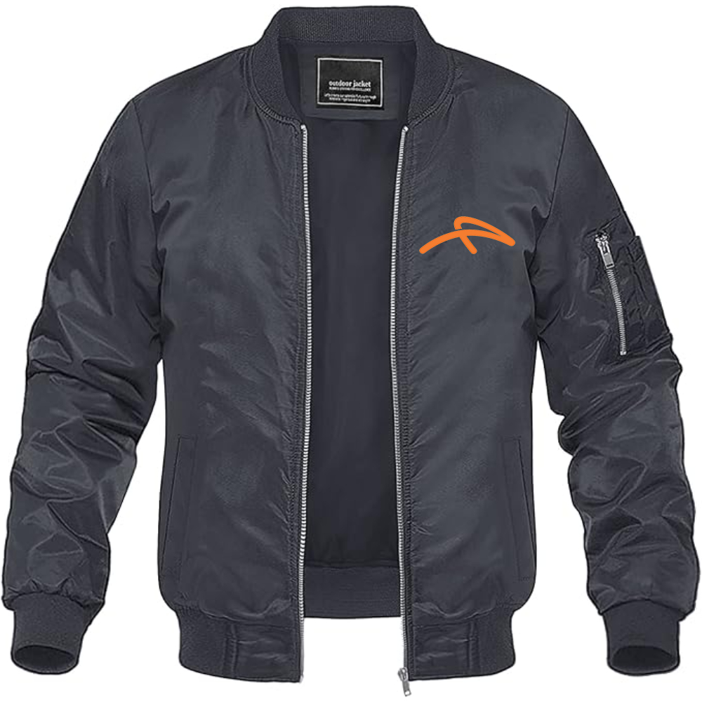 Men's ArcelorMittal Symbol Lightweight Bomber Jacket Windbreaker Softshell Varsity Jacket Coat