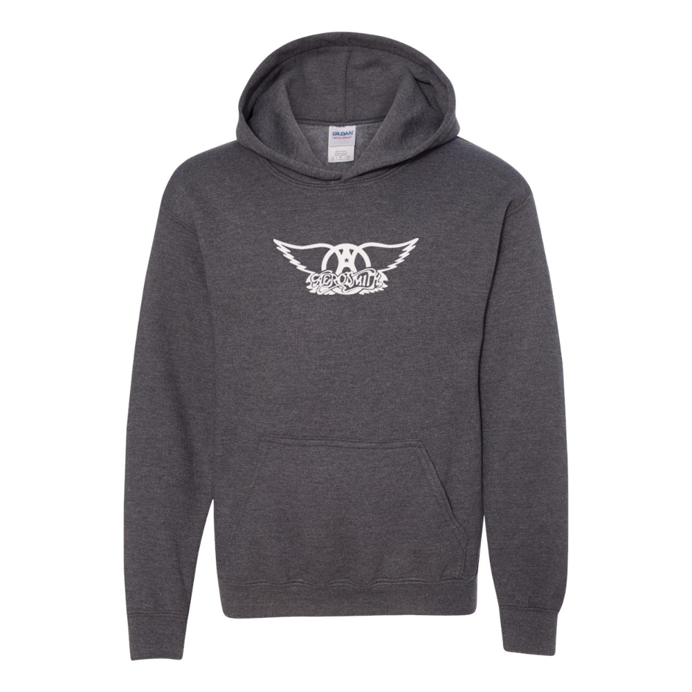 Youth Aerosmith Logo Gildan Heavy Blend  Hooded Sweatshirt