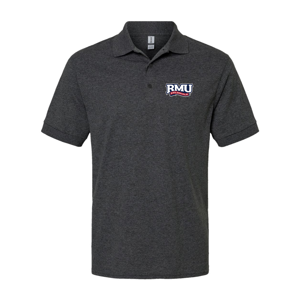 Men's Robert Morris Colonials Logo Gildan Dry Blend Jersey Polo