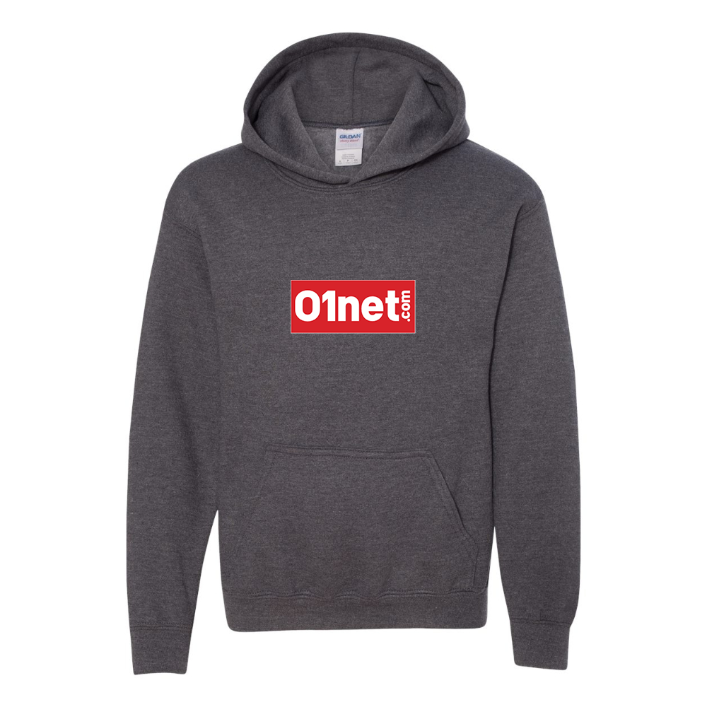 Youth 01net Logo Gildan Heavy Blend  Hooded Sweatshirt