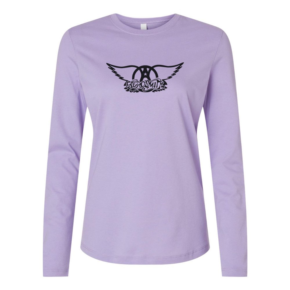 BELLA CANVAS Women’s Aerosmith Logo Jersey Long Sleeve Tee