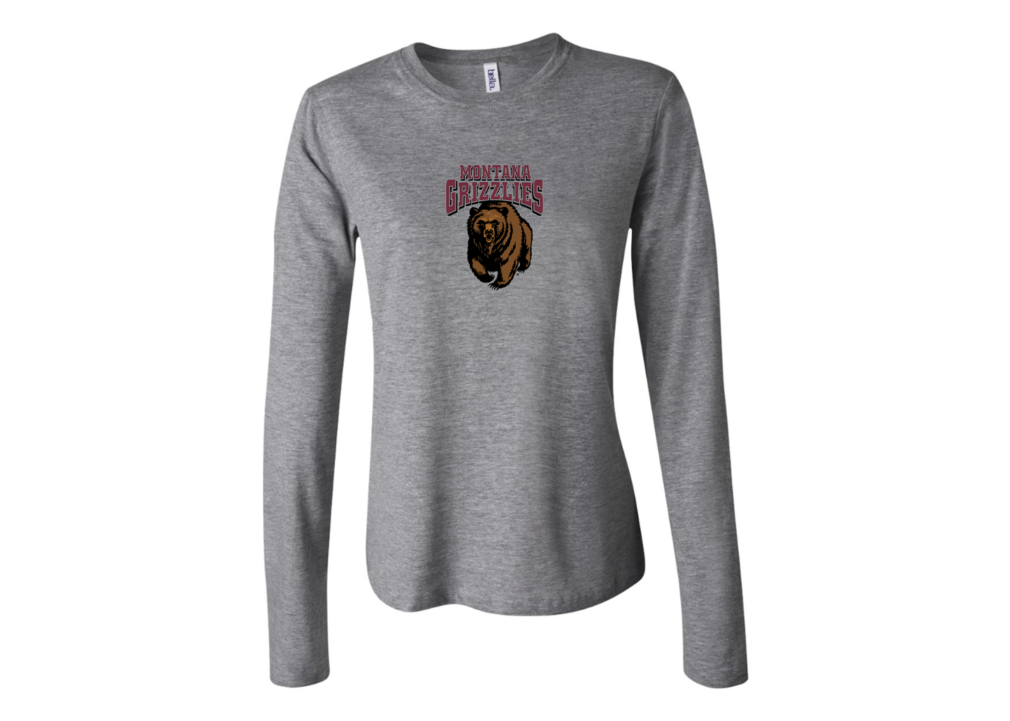 BELLA CANVAS Women’s Montana Grizzliesl Jersey Long Sleeve Tee