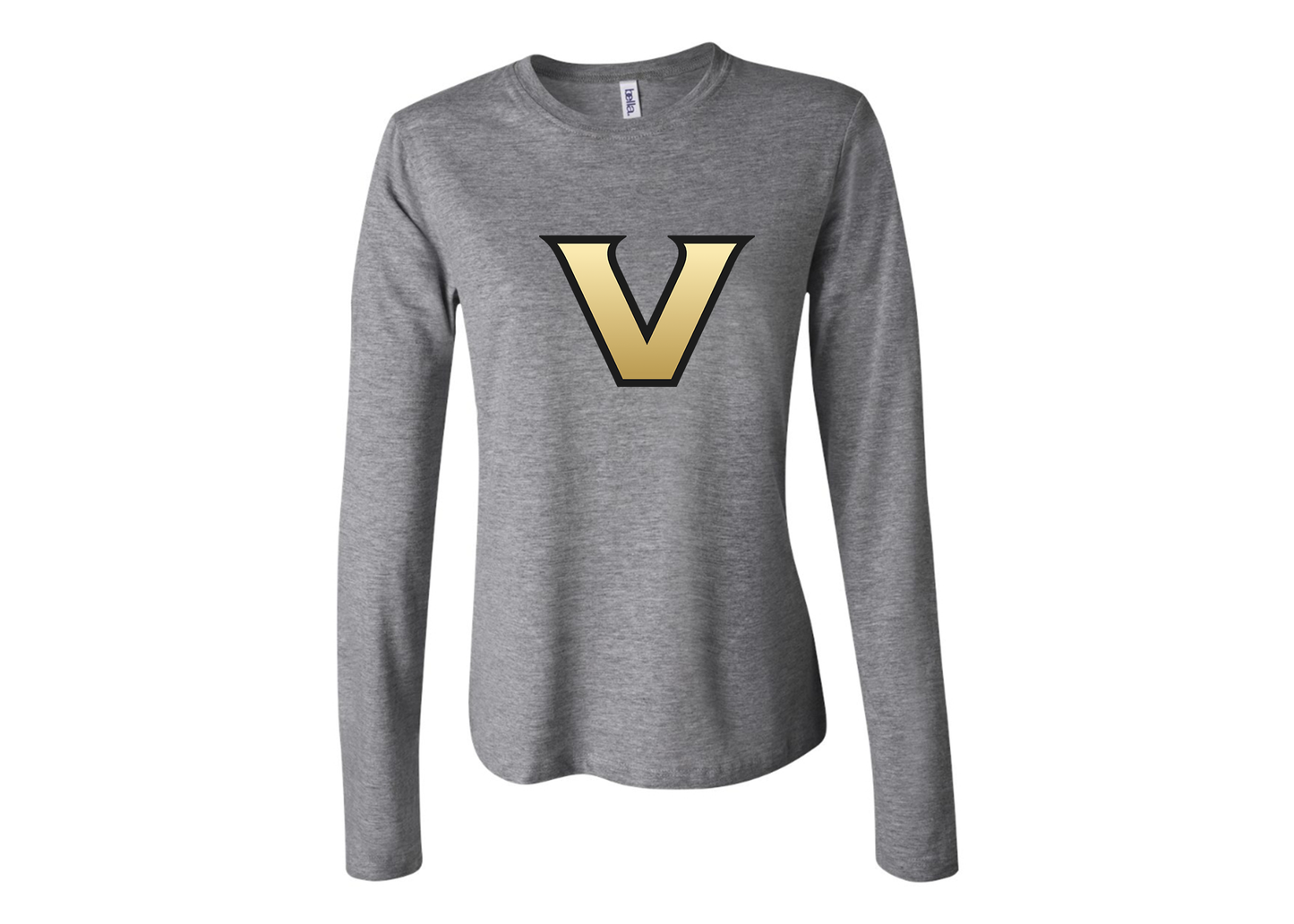BELLA CANVAS Women’s Vanderbilt Commodores Jersey Long Sleeve Tee