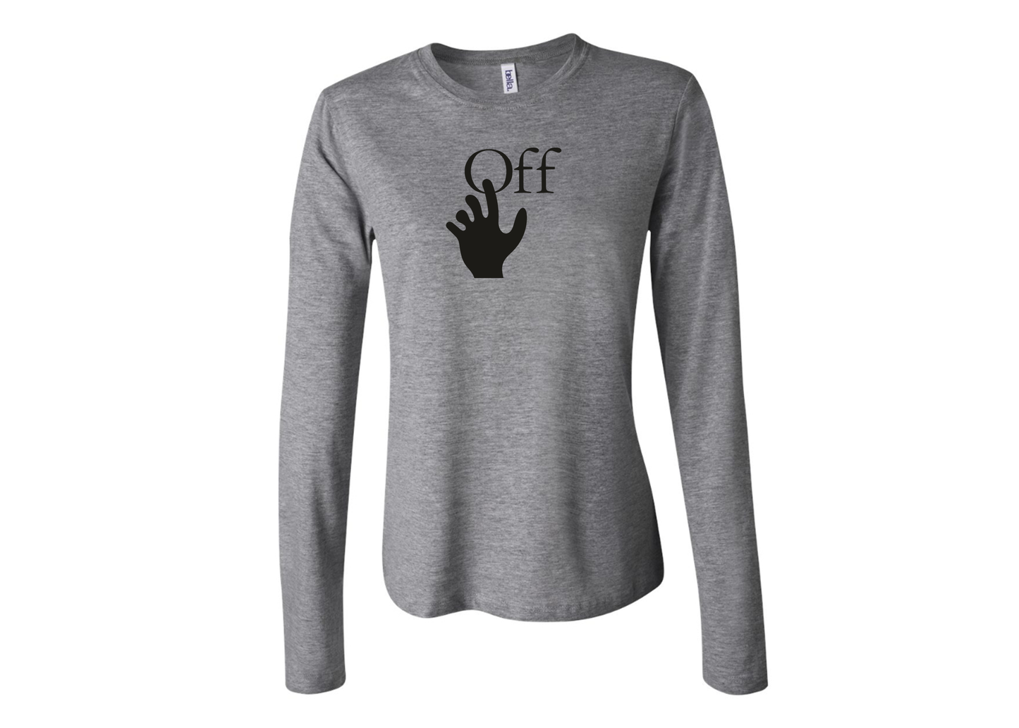 BELLA CANVAS Women’s Off-White Hand Jersey Long Sleeve Tee
