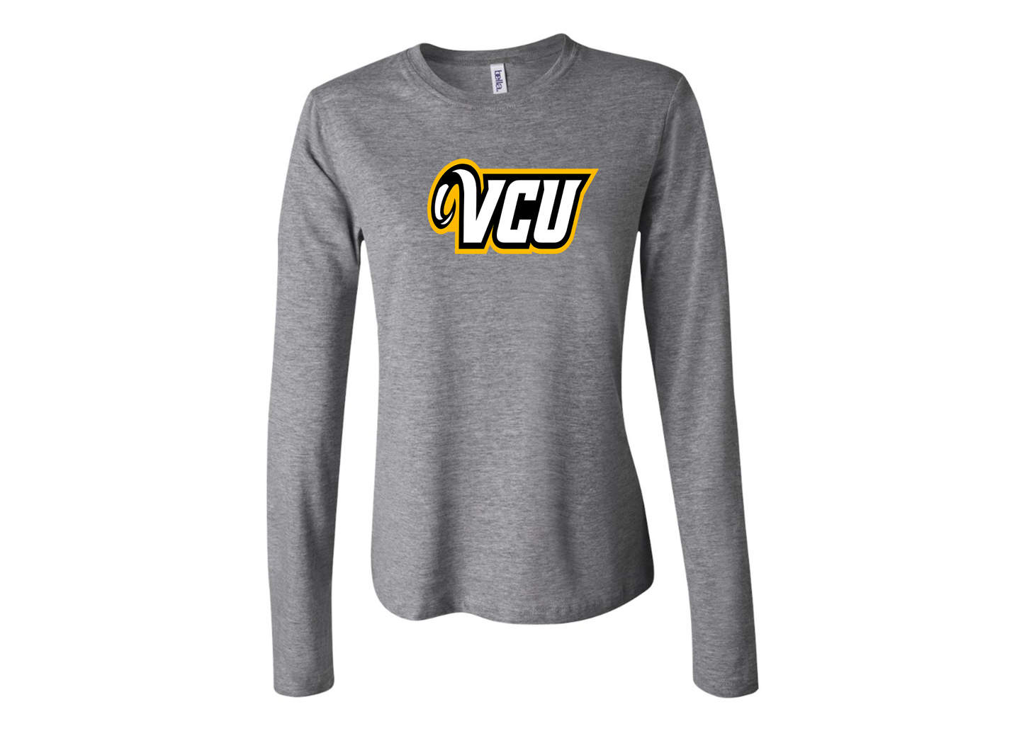 BELLA CANVAS Women’s Virginia Commonwealth Rams Jersey Long Sleeve Tee