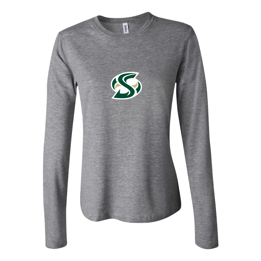 BELLA CANVAS Women’s Sacramento State Hornets Logo  Jersey Long Sleeve Tee