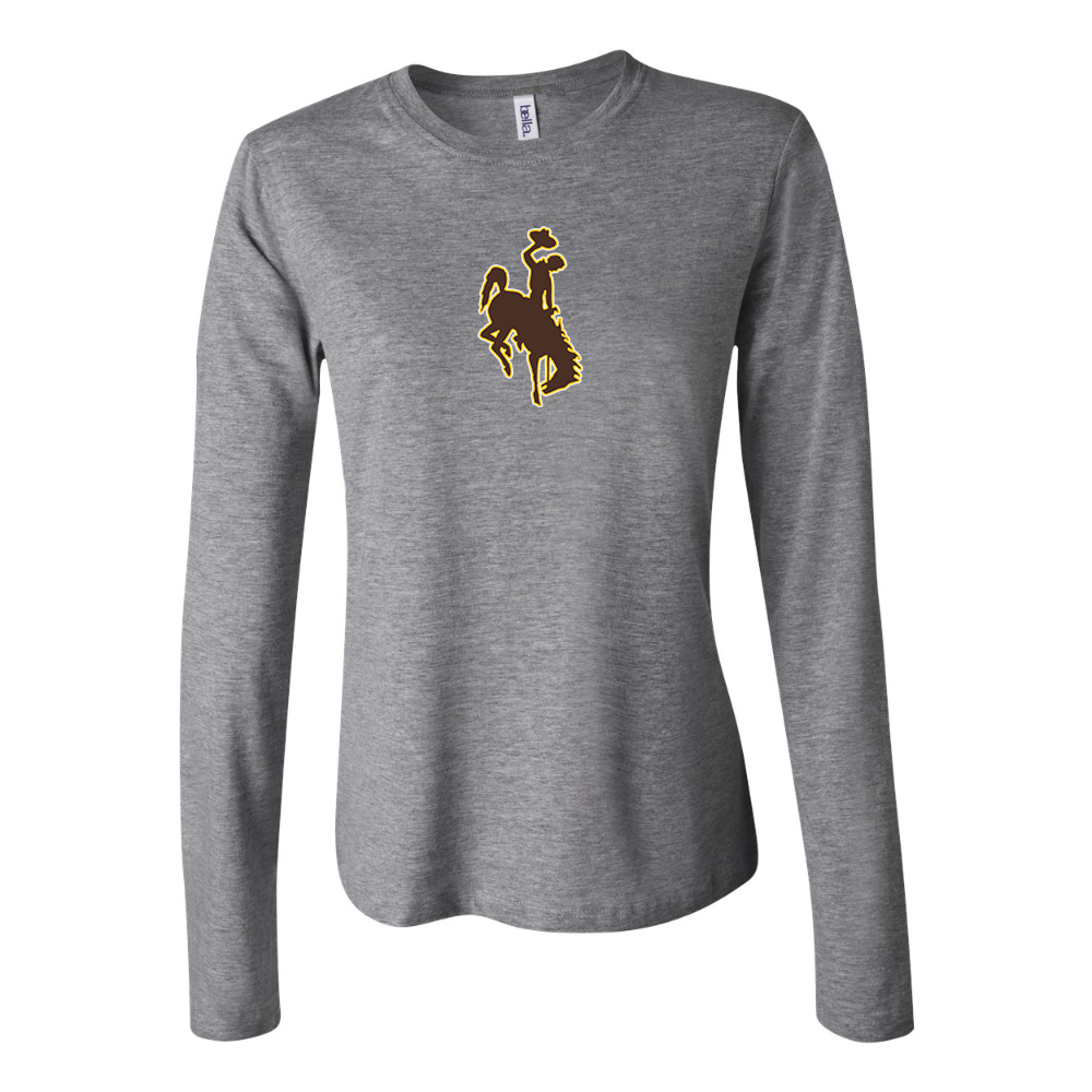 BELLA CANVAS Women’s Wyoming Cowboys Jersey Long Sleeve Tee