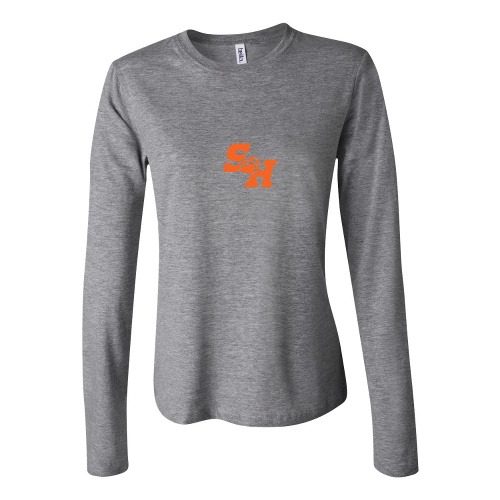 BELLA CANVAS Women’s Sam Houston State Bearkats Logo Jersey Long Sleeve Tee