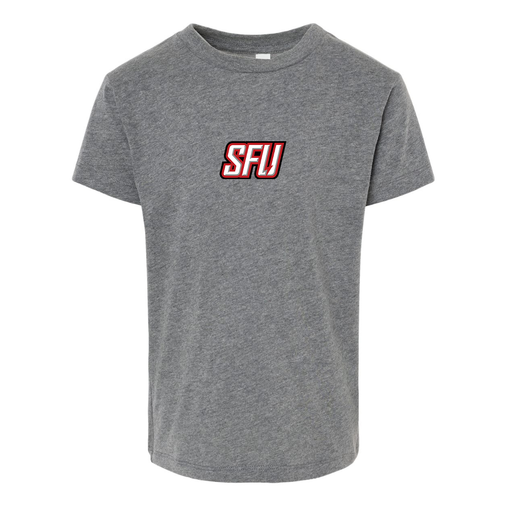 Saint Francis Red Flash Logo BELLA  CANVAS Toddler Jersey Tee