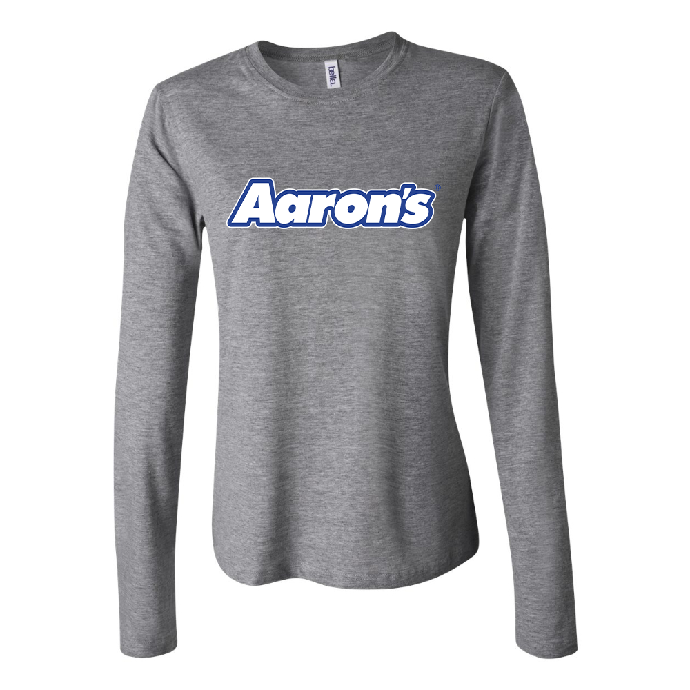 BELLA CANVAS Women’s Aaron_s Logo Jersey Long Sleeve Tee