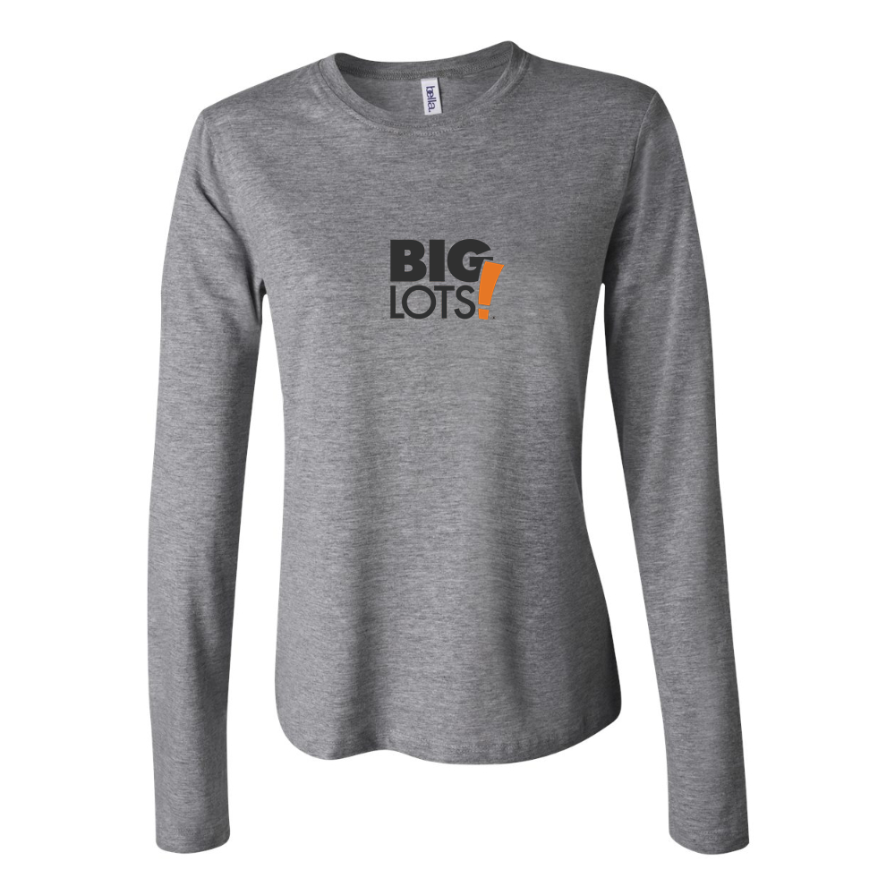 BELLA CANVAS Women’s Big Lots Logo Jersey Long Sleeve Tee
