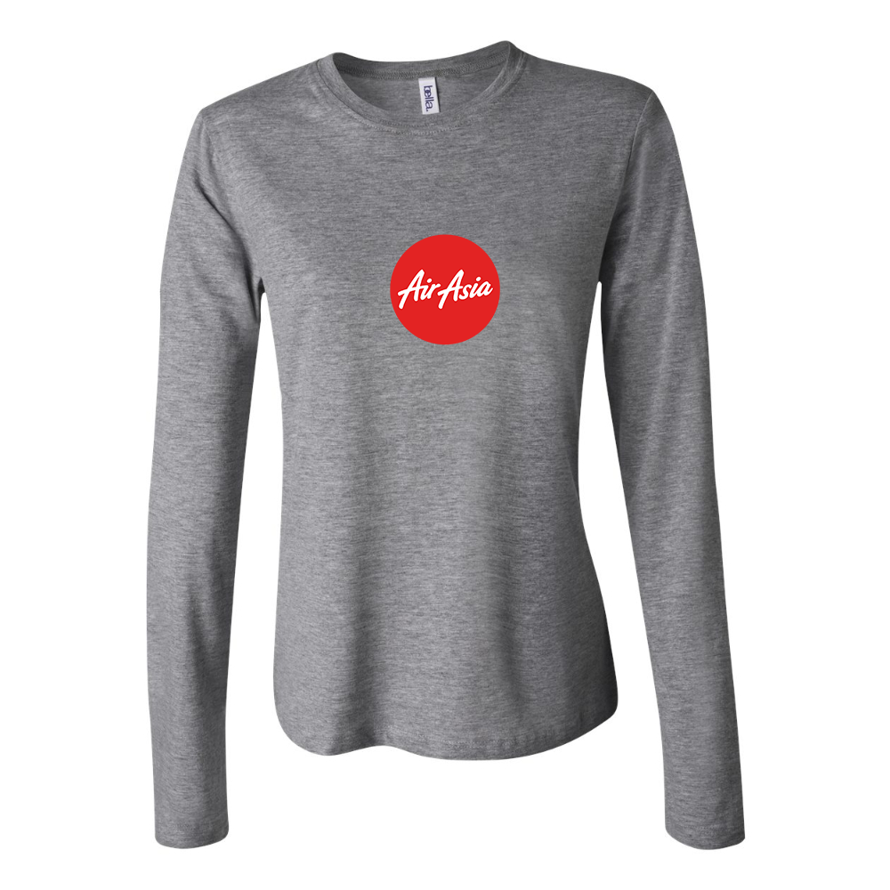 BELLA CANVAS Women’s Air Asia Logo Jersey Long Sleeve Tee