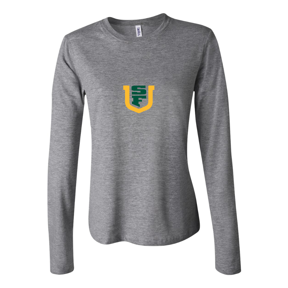 BELLA CANVAS Women’s San Francisco Dons Logo Jersey Long Sleeve Tee