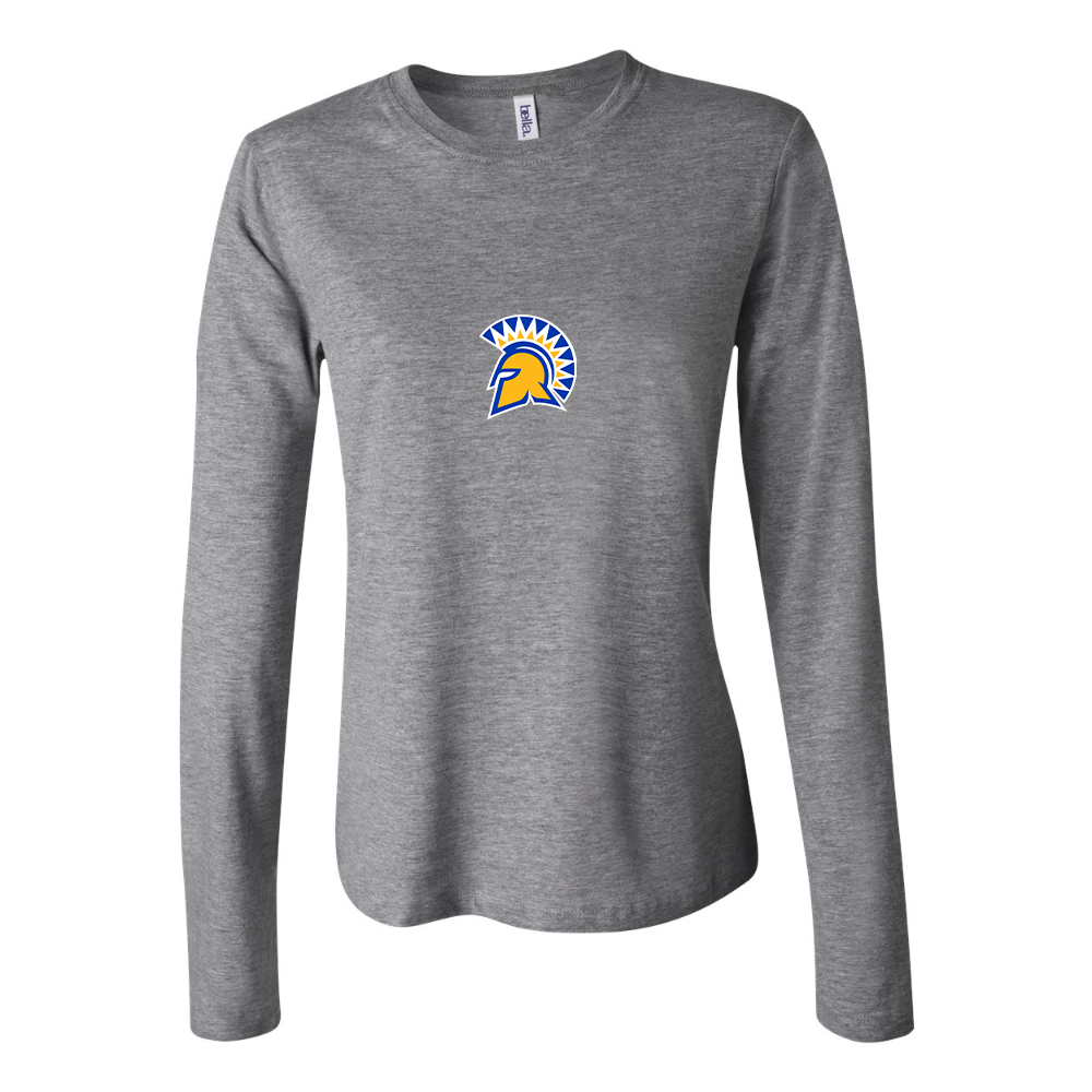 BELLA CANVAS Women’s San Jose State Spartans Logo Jersey Long Sleeve Tee