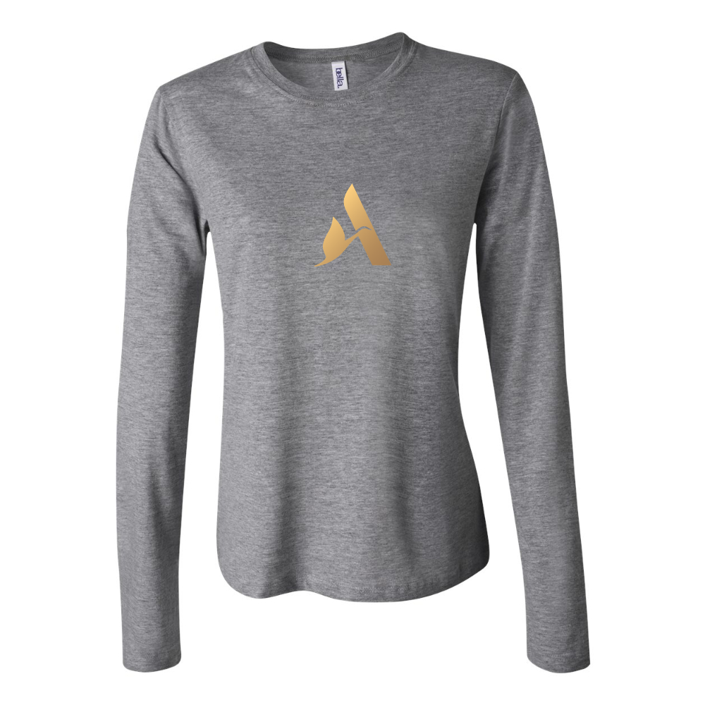 BELLA CANVAS Women’s Accor Golden Logo Jersey Long Sleeve Tee
