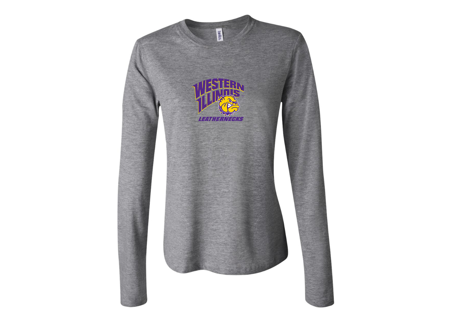 BELLA CANVAS Women’s Western Illinois Leathernecks Jersey Long Sleeve Tee