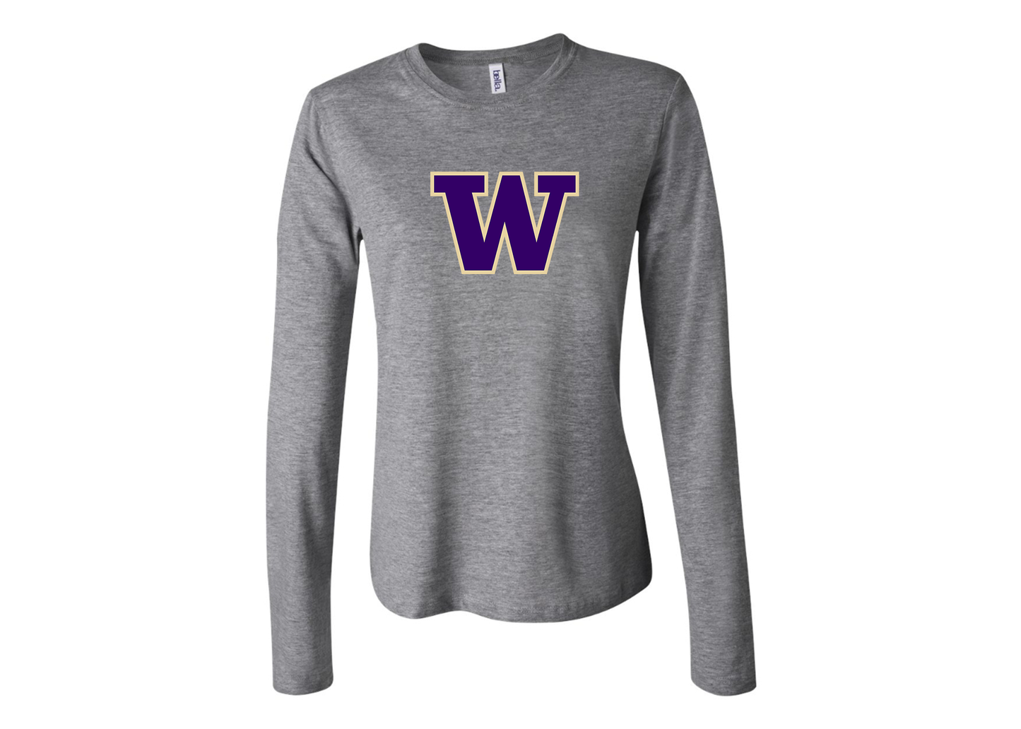 BELLA CANVAS Women’s Washington Huskies Jersey Long Sleeve Tee