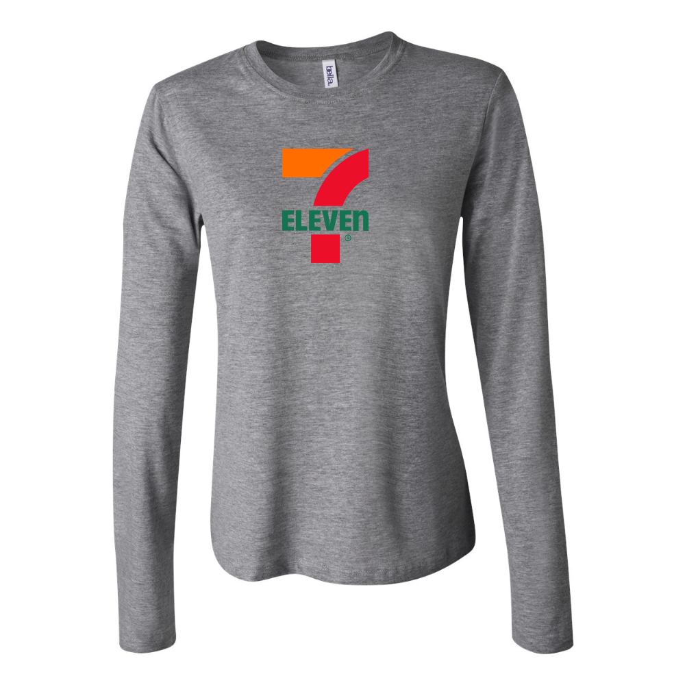 BELLA CANVAS Women’s 7 Eleven Logo Jersey Long Sleeve Tee