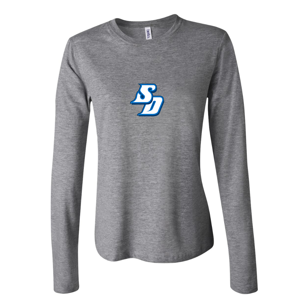 BELLA CANVAS Women’s San Diego Toreros Logo Jersey Long Sleeve Tee