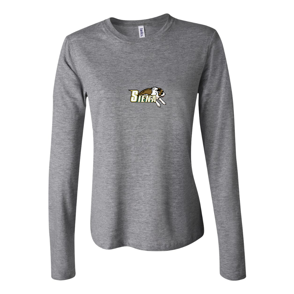BELLA CANVAS Women’s Siena Saints Logo Jersey Long Sleeve Tee
