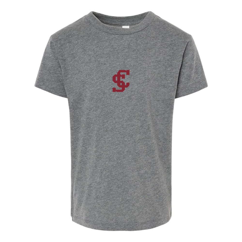 Santa Clara Broncos Logo BELLA  CANVAS Toddler Jersey Tee