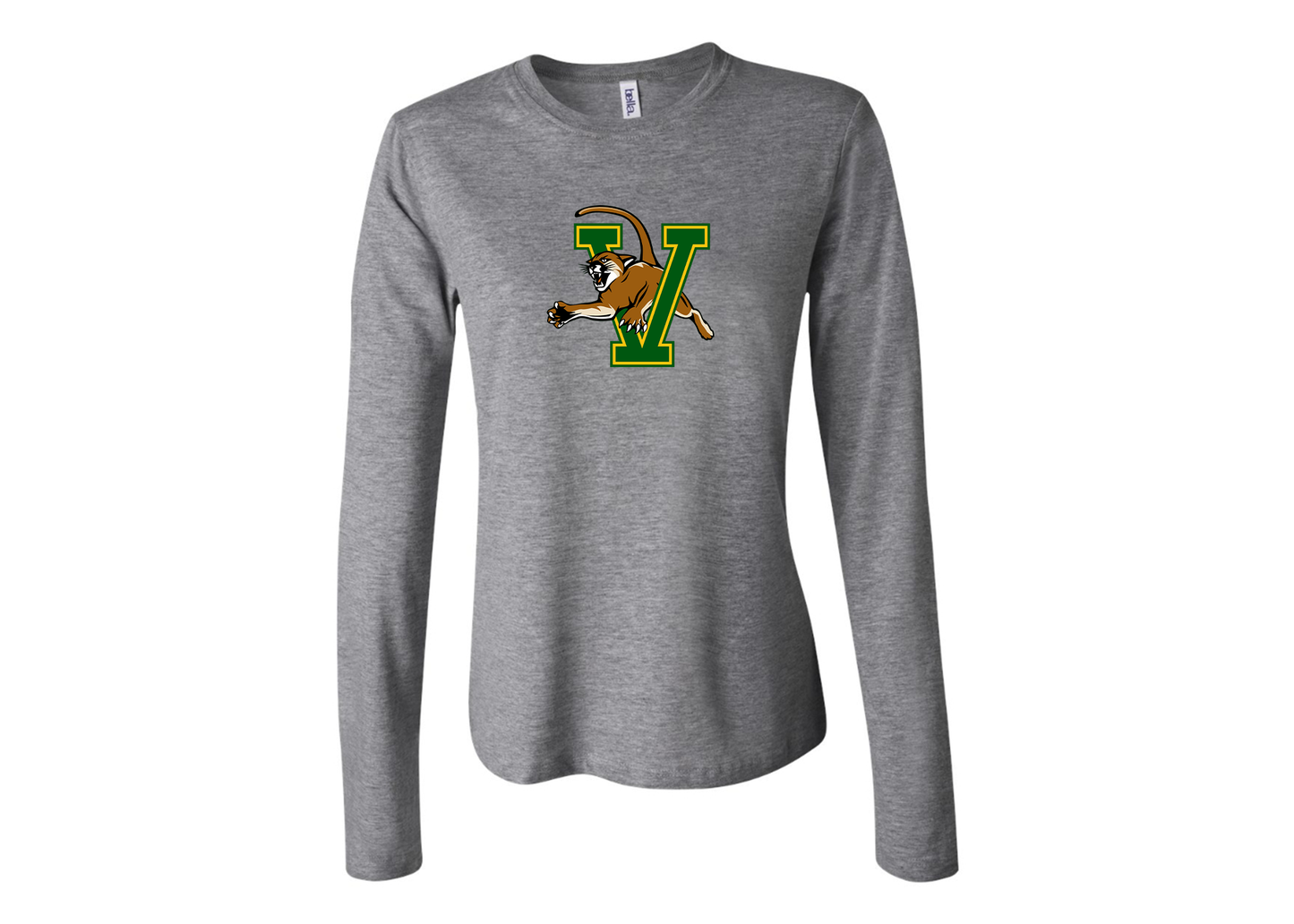 BELLA CANVAS Women’s Vermont Catamounts Jersey Long Sleeve Tee