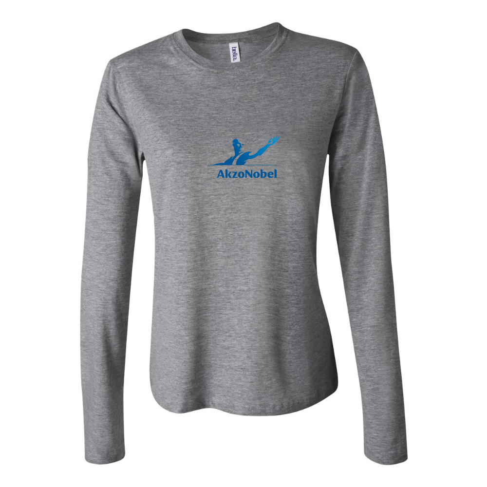 BELLA CANVAS Women’s AkzoNobel Logo Jersey Long Sleeve Tee