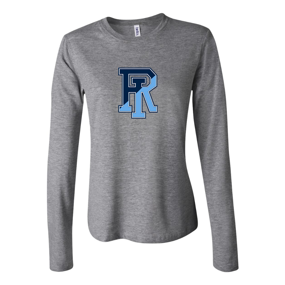 BELLA CANVAS Women’s Rhode Island Rams Logo Jersey Long Sleeve Tee