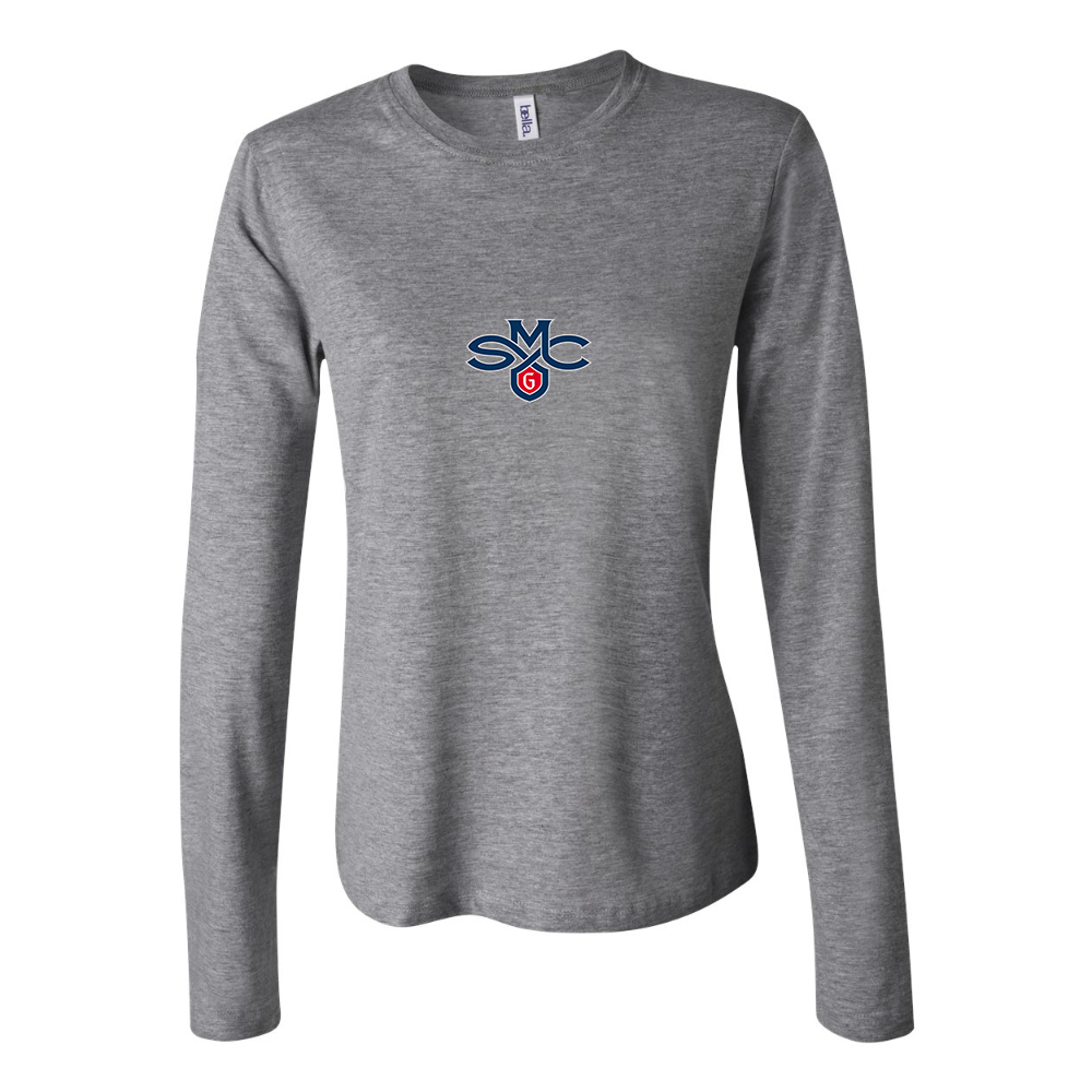 BELLA CANVAS Women’s Saint Marys Gaels Logo Jersey Long Sleeve Tee
