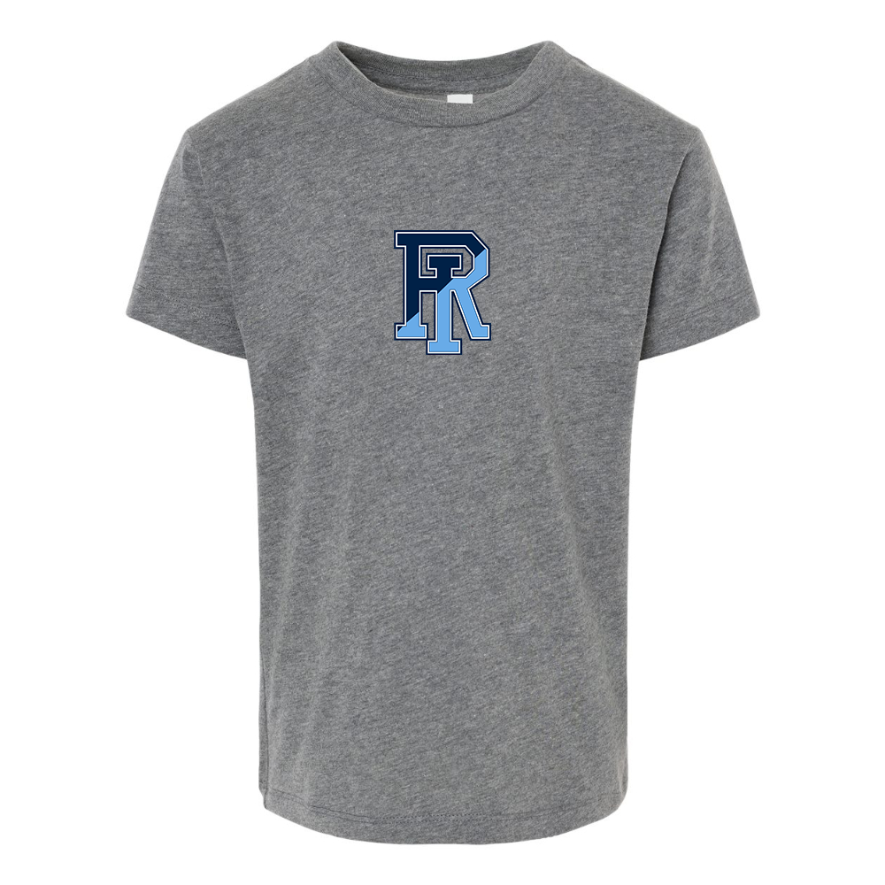 Rhode Island Rams Logo BELLA  CANVAS Toddler Jersey Tee