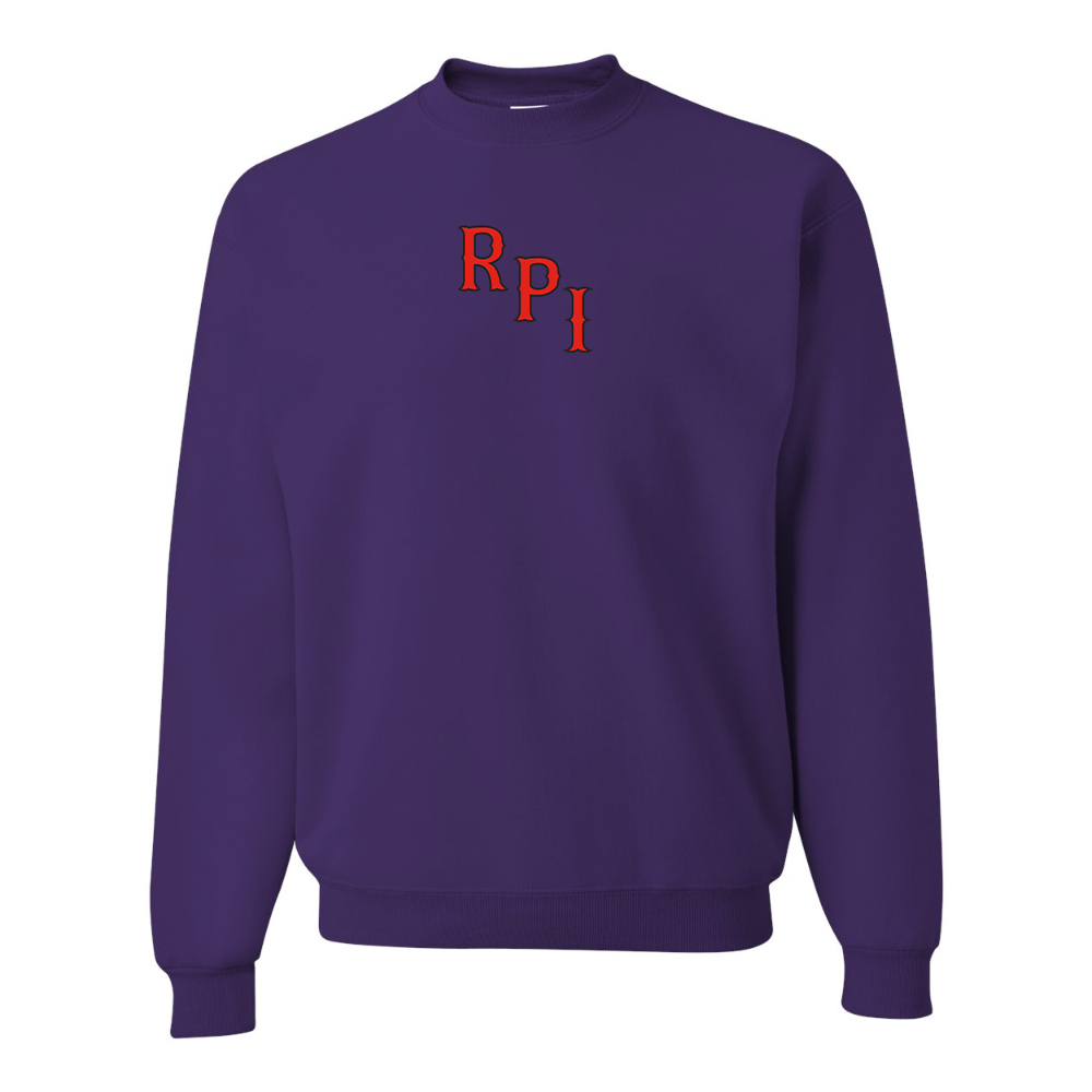 Men's RPI Engineers Logo JERZEES NuBlend Crewneck Sweatshirt