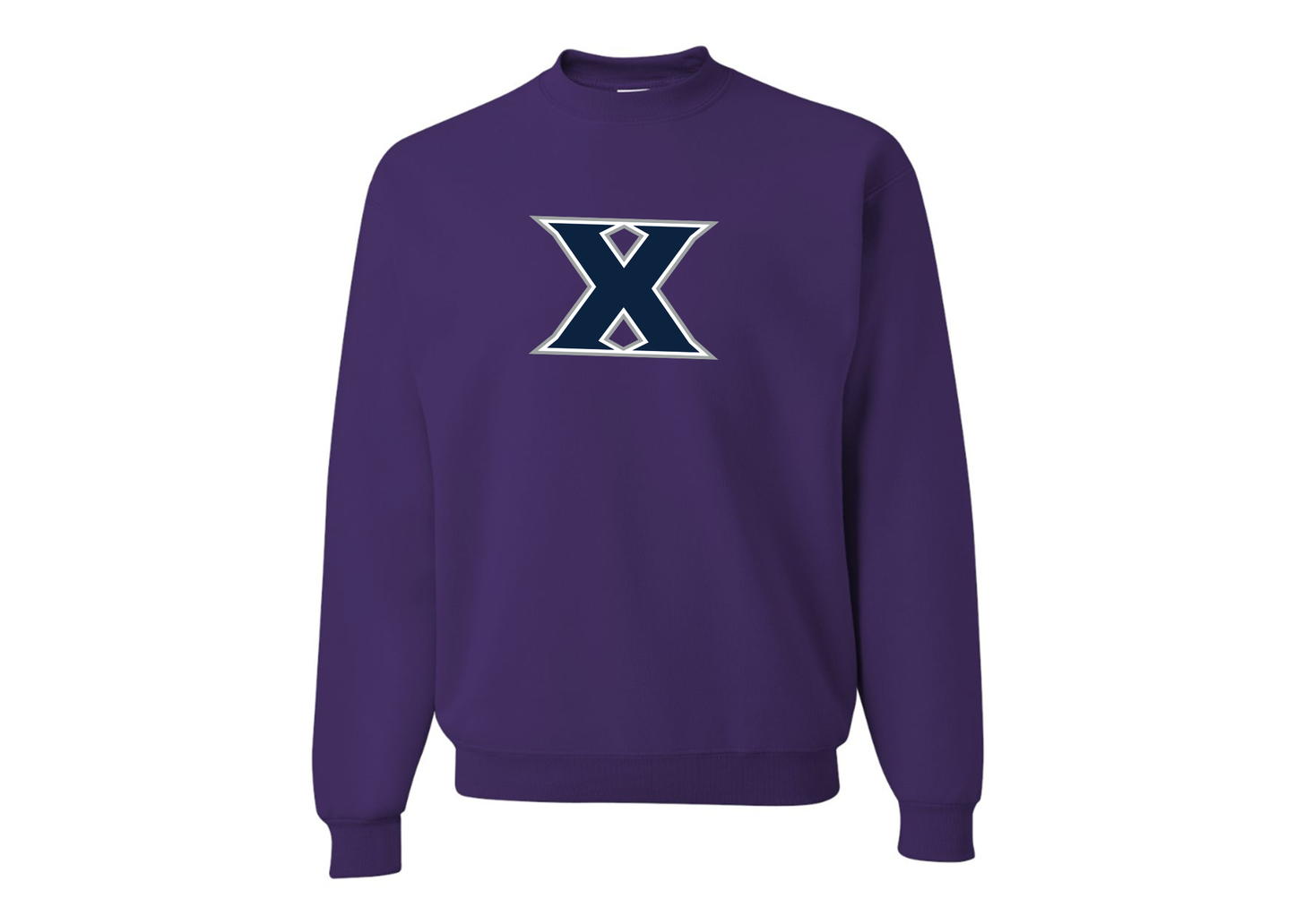Men's Xavier Musketeers JERZEES NuBlend Crewneck Sweatshirt