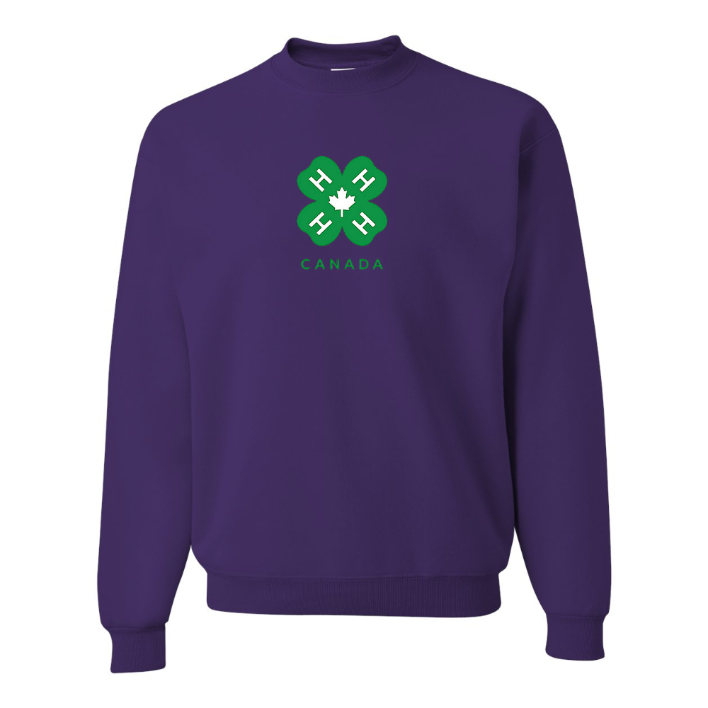 Men's 4H Canada Logo JERZEES NuBlend Crewneck Sweatshirt