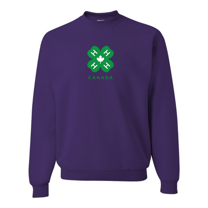 Men's 4H Canada Logo JERZEES NuBlend Crewneck Sweatshirt