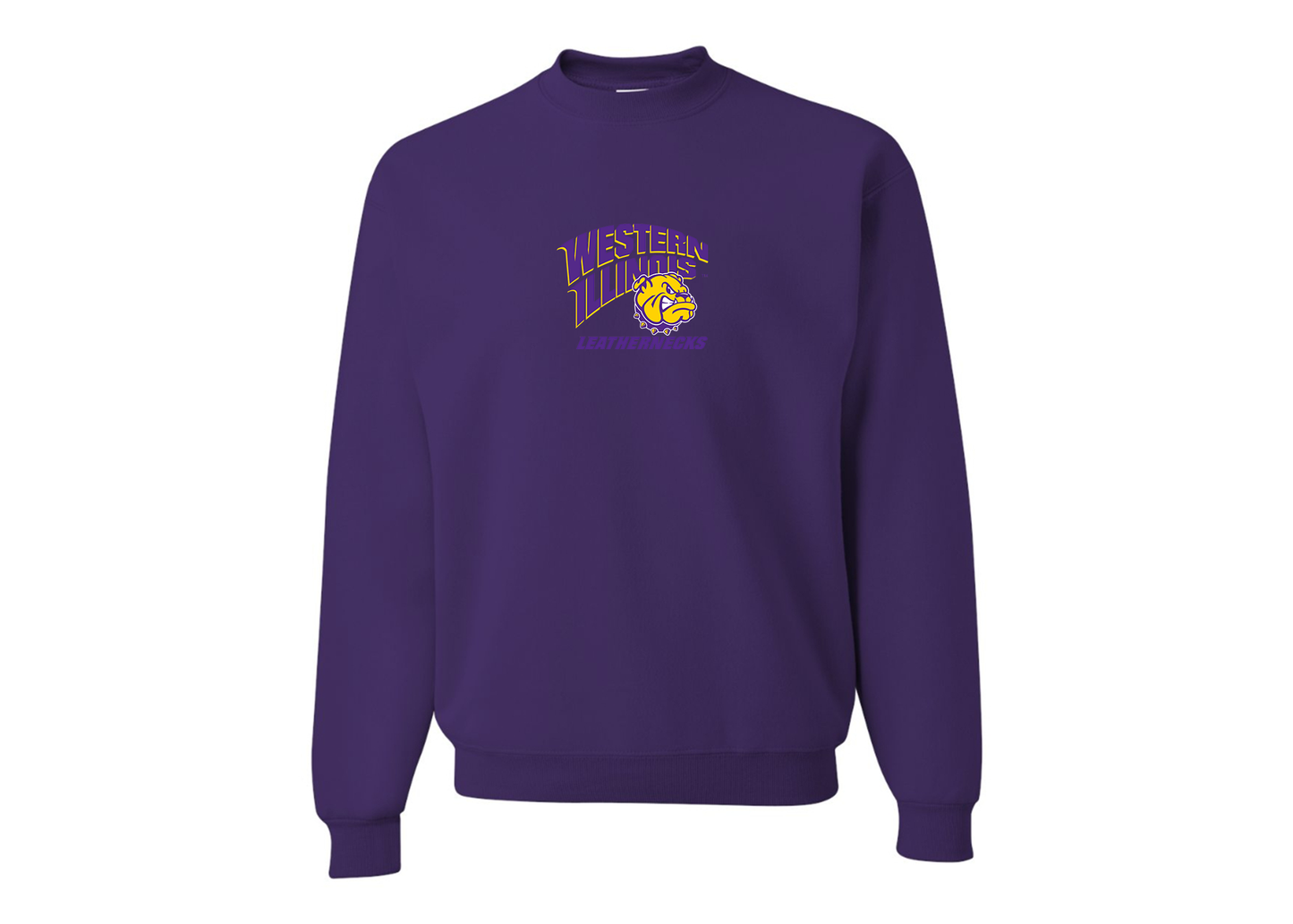 Men's Western Illinois Leathernecks JERZEES NuBlend Crewneck Sweatshirt
