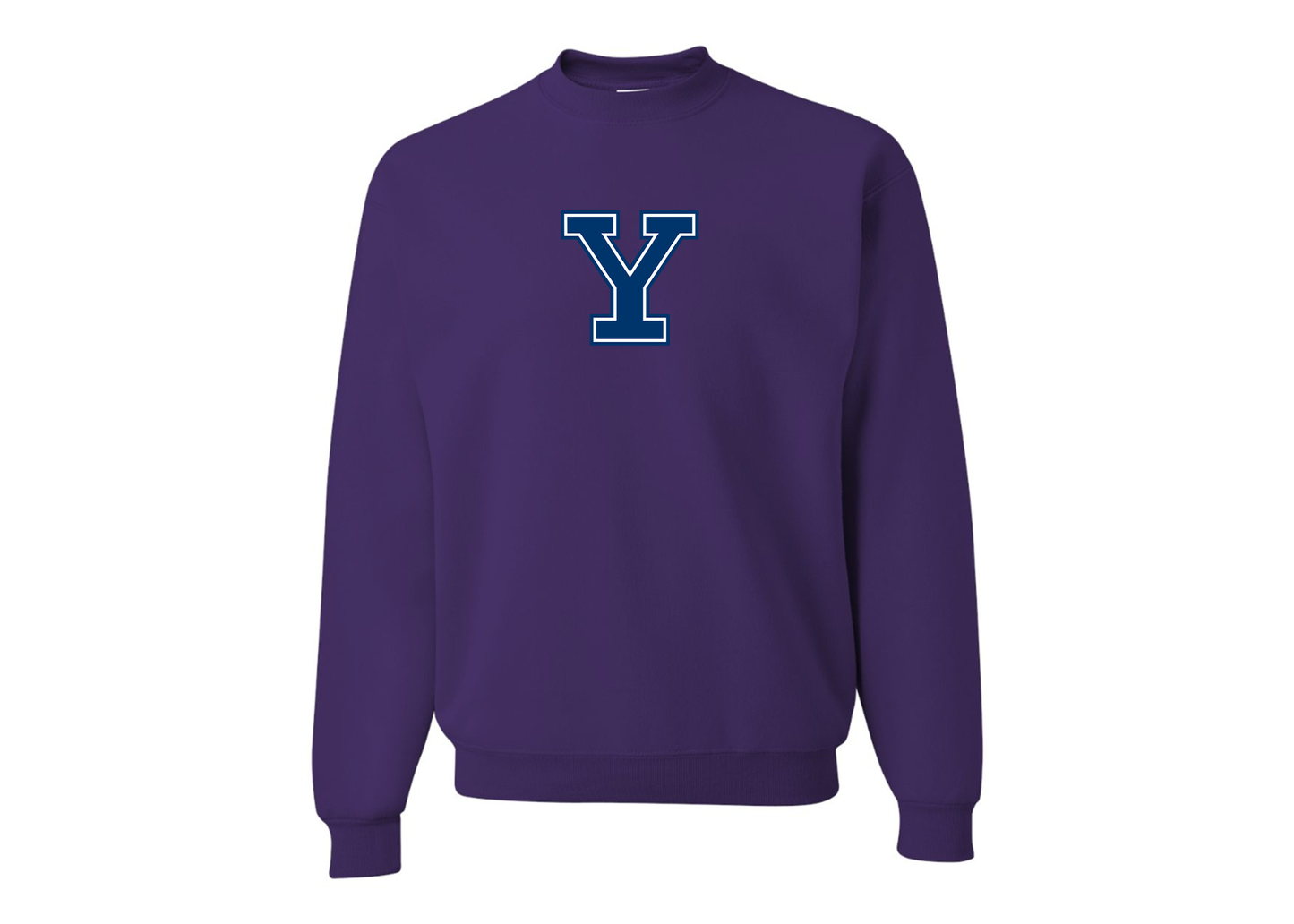 Men's Yale Bulldogs JERZEES NuBlend Crewneck Sweatshirt