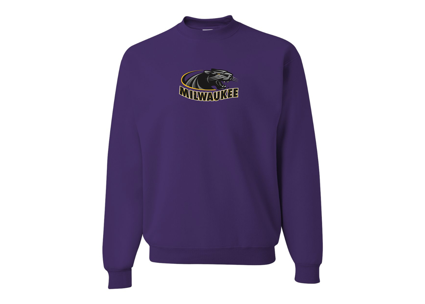 Men's Wisconsin Milwaukee Panthers JERZEES NuBlend Crewneck Sweatshirt