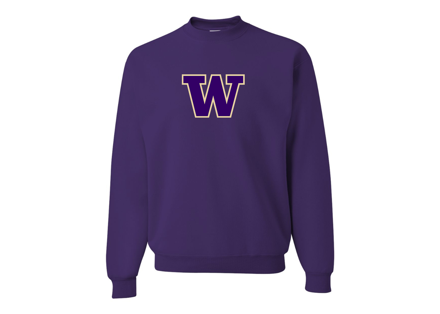 Men's Washington Huskies JERZEES NuBlend Crewneck Sweatshirt