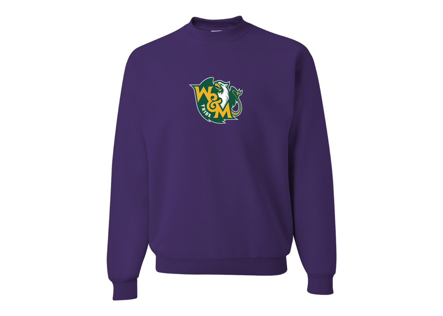 Men's William and Mary Tribe JERZEES NuBlend Crewneck Sweatshirt