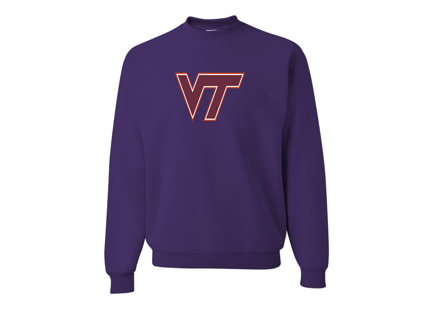 Men's Virginia Tech Hokies JERZEES NuBlend Crewneck Sweatshirt