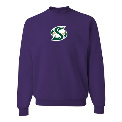 Men's Sacramento State Hornets Logo   JERZEES NuBlend Crewneck Sweatshirt